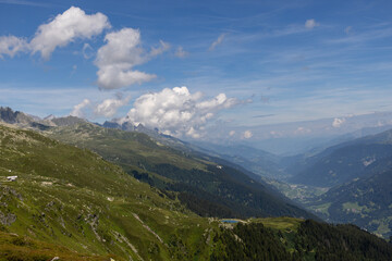 landscape in the swiss mountains