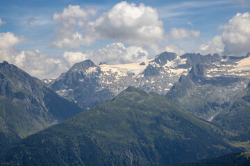 landscape in the swiss mountains