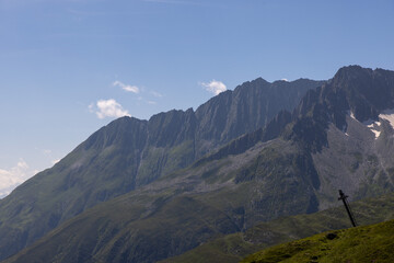 Naklejka premium landscape in the swiss mountains