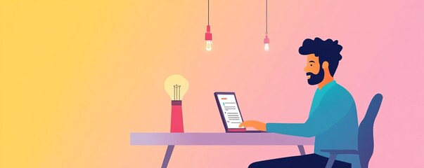 Startup founder hosting a webinar, teaching business strategies to aspiring entrepreneurs