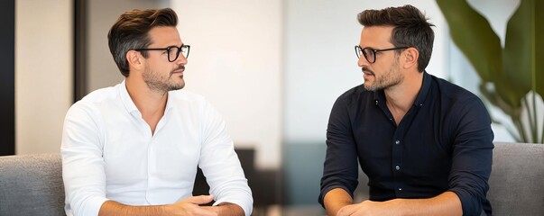 Startup founder meeting with a venture capitalist, discussing funding opportunities