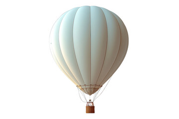 Naklejka premium Grey air balloon isolated on transparent background, png file, no background png file