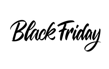 Black Friday Expressive Beautiful Calligraphy Banner. Brush font vector. Lettering Hand written label.