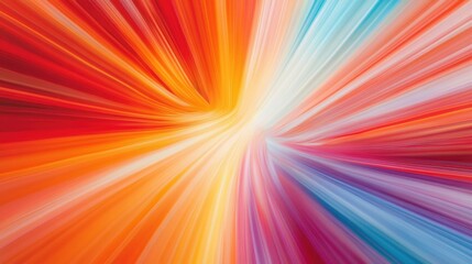 Obraz premium A dynamic explosion of radiant, intersecting rays with vibrant color contrasts and smooth gradients, modern and bold