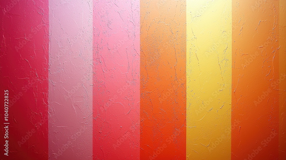 Poster Abstract colorful striped background with a textured pattern.