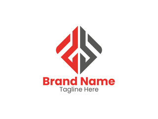 Vector ZS letter logo design ZS creative initials letter logo concept