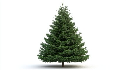 Fototapeta premium christmas tree isolated on white