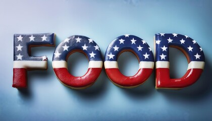 Festive American Food-Themed Cookie Design