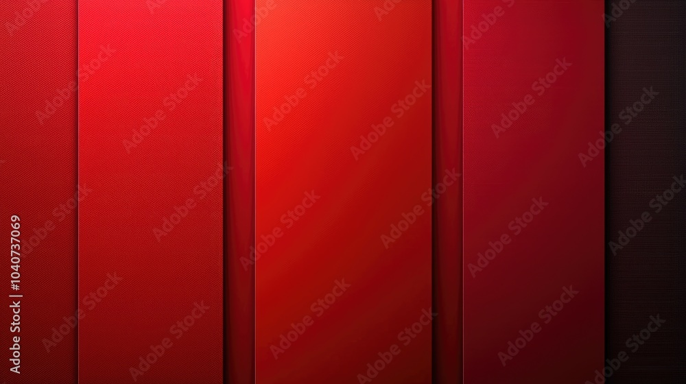Poster Abstract red gradient background with vertical lines.