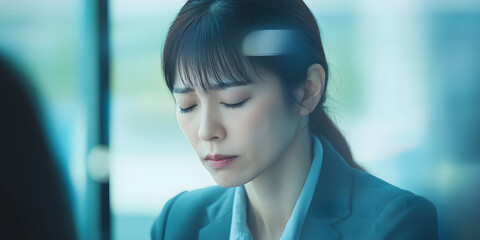 Mulher ocupada com express&atilde;o estressada