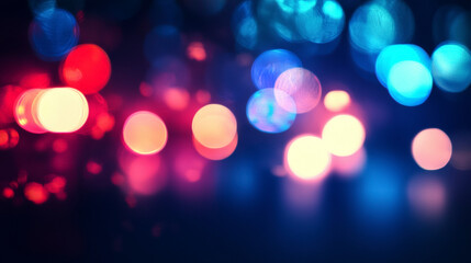 Obraz premium Abstract Background with Blurred Police Lights in Motion