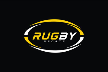 American Football badge logo vector - Rugby logo