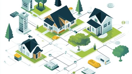 Smart Home Network Illustration
