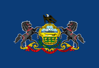 Pennsylvania State Flag background illustration