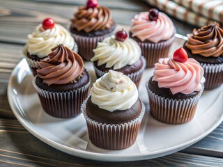 Colorful Sprinkled Cupcakes