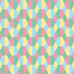 Hand drawn colour blocked pattern illustration
geometric