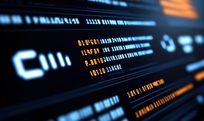 Obraz premium A computer screen with a number of numbers on it - Technology