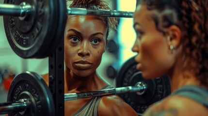 Fototapeta premium Women Empowering Each Other in Gym Training