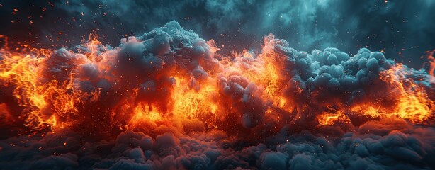 Massive Fire and Smoke Explosion in Industrial Zone