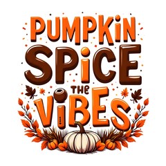 pumkin spice vibe  t-shirt design