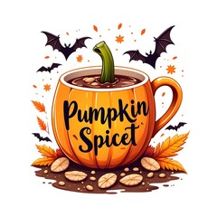 pumkin spice vibe  t-shirt design