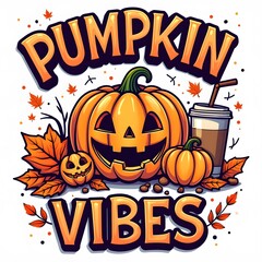 pumkin spice vibe  t-shirt design