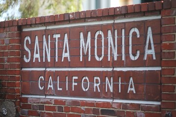 Obraz premium Santa Monica California, Santa Monica, California, Santa Monica CA, SM CA