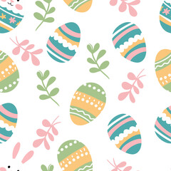 Seamless Easter vector pattern for decoration