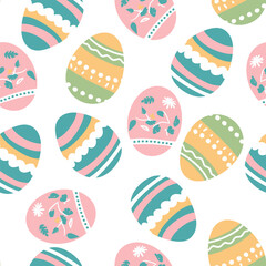 Seamless Easter vector pattern for decoration
