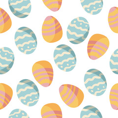 Seamless Easter vector pattern for decoration
