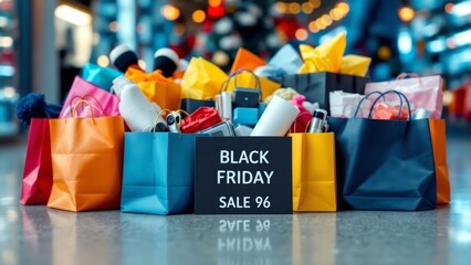 Massive Discounts and Deals Black Friday Shopping Bags
