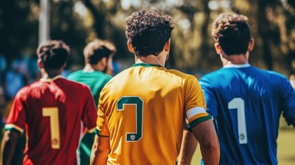 Fototapeta premium Teams Compete in Diverse Sports Event