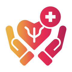 care and support Gradient icon