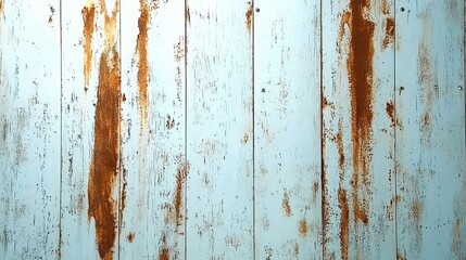 Vintage Weathered Wooden Wall Texture with Peeling Paint for Rustic Background