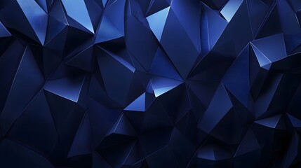 Obraz premium Abstract Dark Blue Polygonal Background with Textured Surface