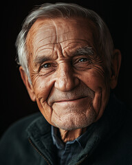 Obraz premium Portrait of a smiling elderly man