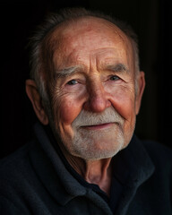 Obraz premium Portrait of a smiling elderly man