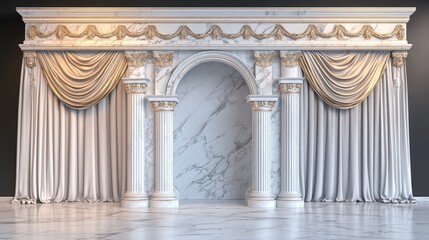 Obraz premium Elegant 3D Grand Archway Illustration