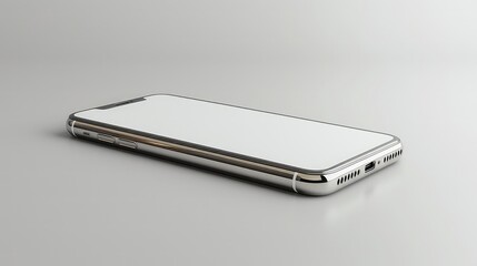 Modern cell phone mockup with blank screen