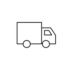 Truck icon. Freight, delivery symbol. Vector illustration.