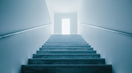 Captivating Artistic Perspective of Stairway Illumination
