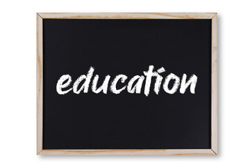 Education concept chalk on chalkboard