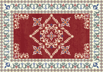 Navajo boho rug pattern, carpet design Navajo Boho tribal, geometric carpet pattern flora, motif. Rug design elegance, Native American, Rug pattern blanket, woven carpet illustration. Boho geometric, 