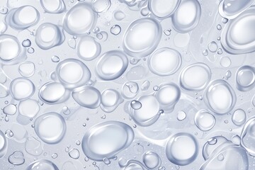 Close-up of water droplets on a smooth surface, emphasizing texture and the beauty of simplicity in nature.