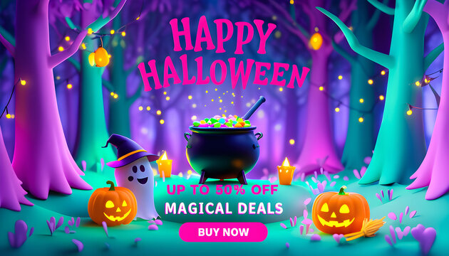 Spooky Halloween background with graphic resources ideal for party invitations, festive designs, and promotional content, capturing the eerie, playful spirit of Halloween with bold,eye-catching visual