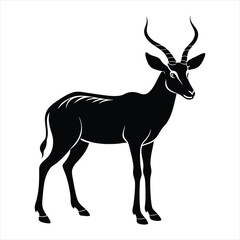 Antelope silhouette vector