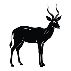 Antelope silhouette vector