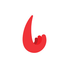 Logo blood with hand unique design 