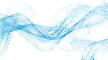 Blue Waves Abstract Background: A Serene Digital Art Expression