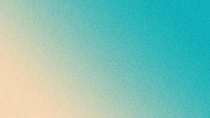 Beautiful cream to turquoise gradient background evoking beach sand and ocean waves. A rough, textured noise effect, ideal for beach themed designs, nature inspired artwork, and creative projects